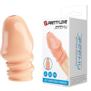 Capa Peniana para Glande Bege 7X3,6cm - Jeremy - Pretty Love