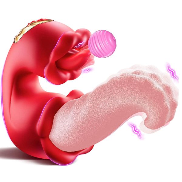 Vibrador língua Dupla Estimuladora de Clitoris e Ponto G USB - Image 2