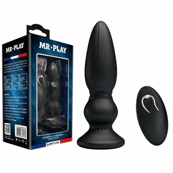 Plug Anal Com Vibrador + Controle - Mr Play III Pretty Love