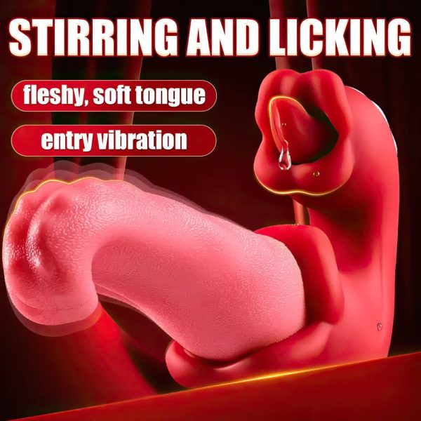 Vibrador língua Dupla Estimuladora de Clitoris e Ponto G USB - Image 8