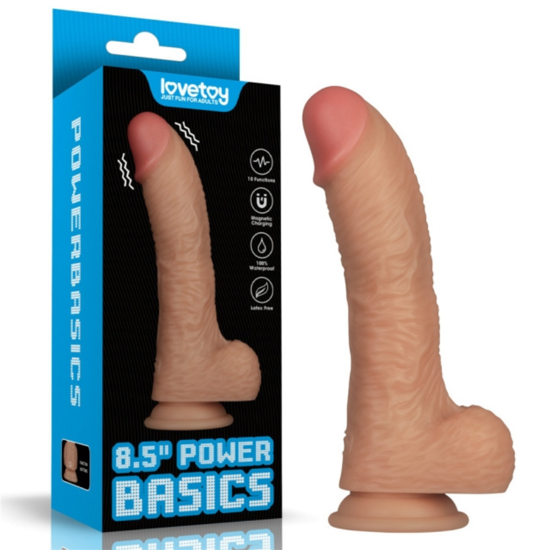 Penis Realistico Vibrador à prova d'água 22x4,5cm PowerBasic