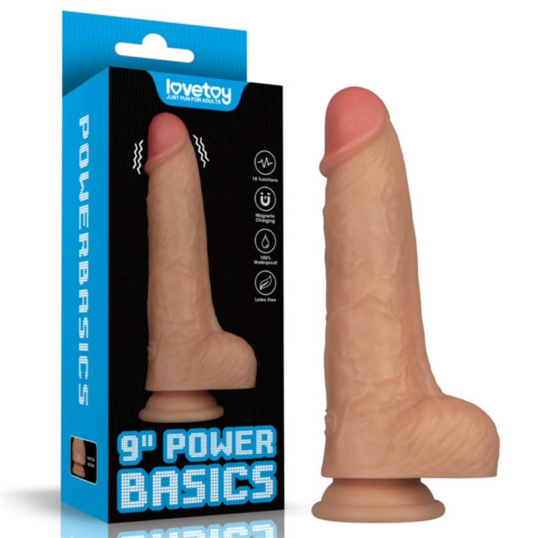 Penis Realistico Vibrador à prova d'água 23x5 cm Power Basic