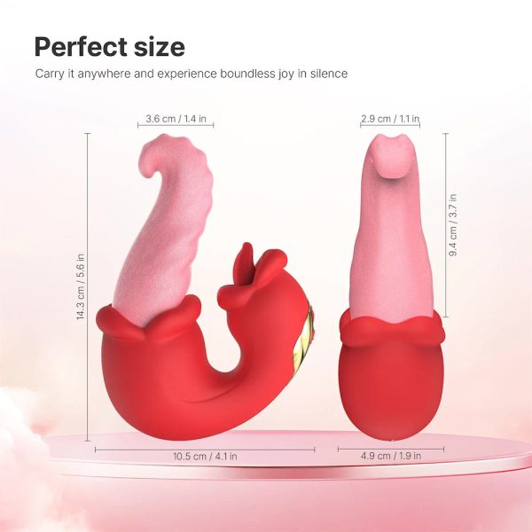 Vibrador língua Dupla Estimuladora de Clitoris e Ponto G USB - Image 7
