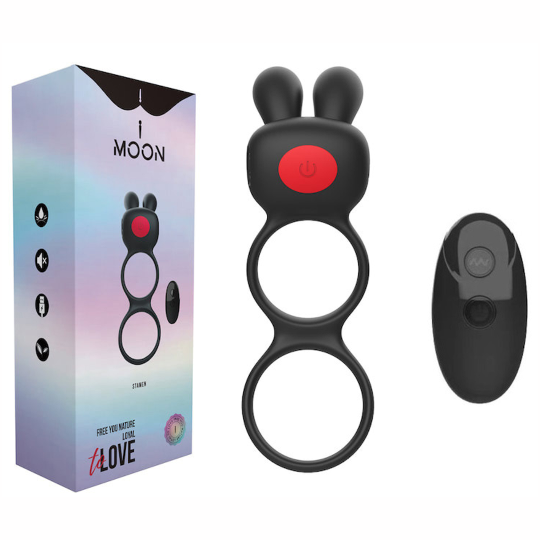 Anel Peniano e Escroto Com Vibrador Estimulador de Clitoris