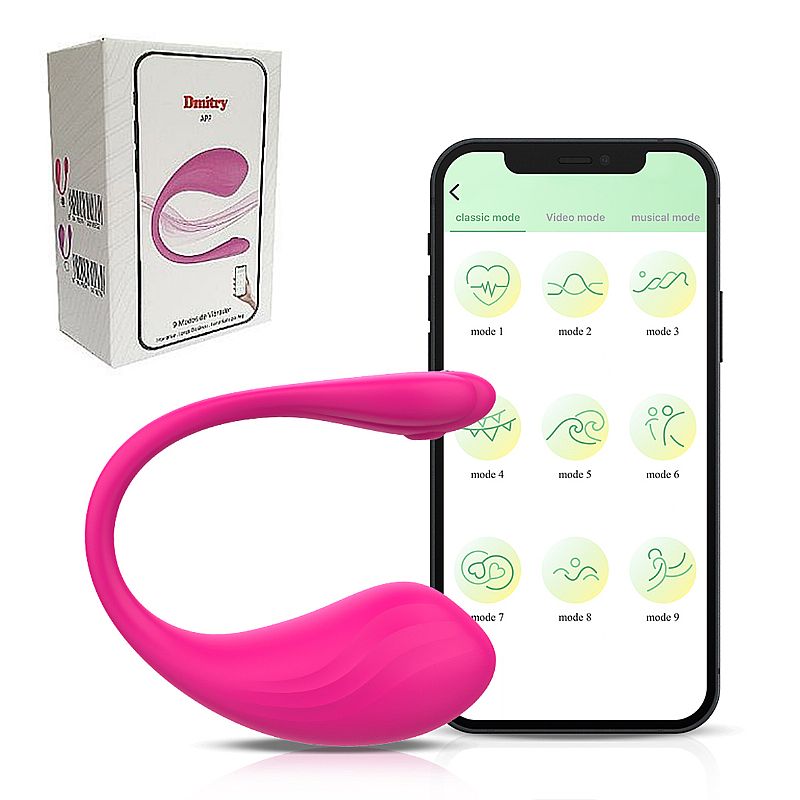Vibrador Bullet Via APP Dmitry Longa Distância Recarregavel