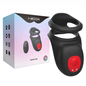 Anel peniano e escrotal em silicone com estimulador - I-MOON