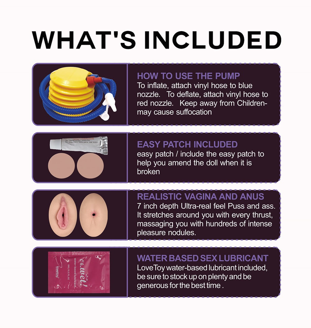 Boneca do amor inflável realista - Boobie Super Love Doll - Imagem 9