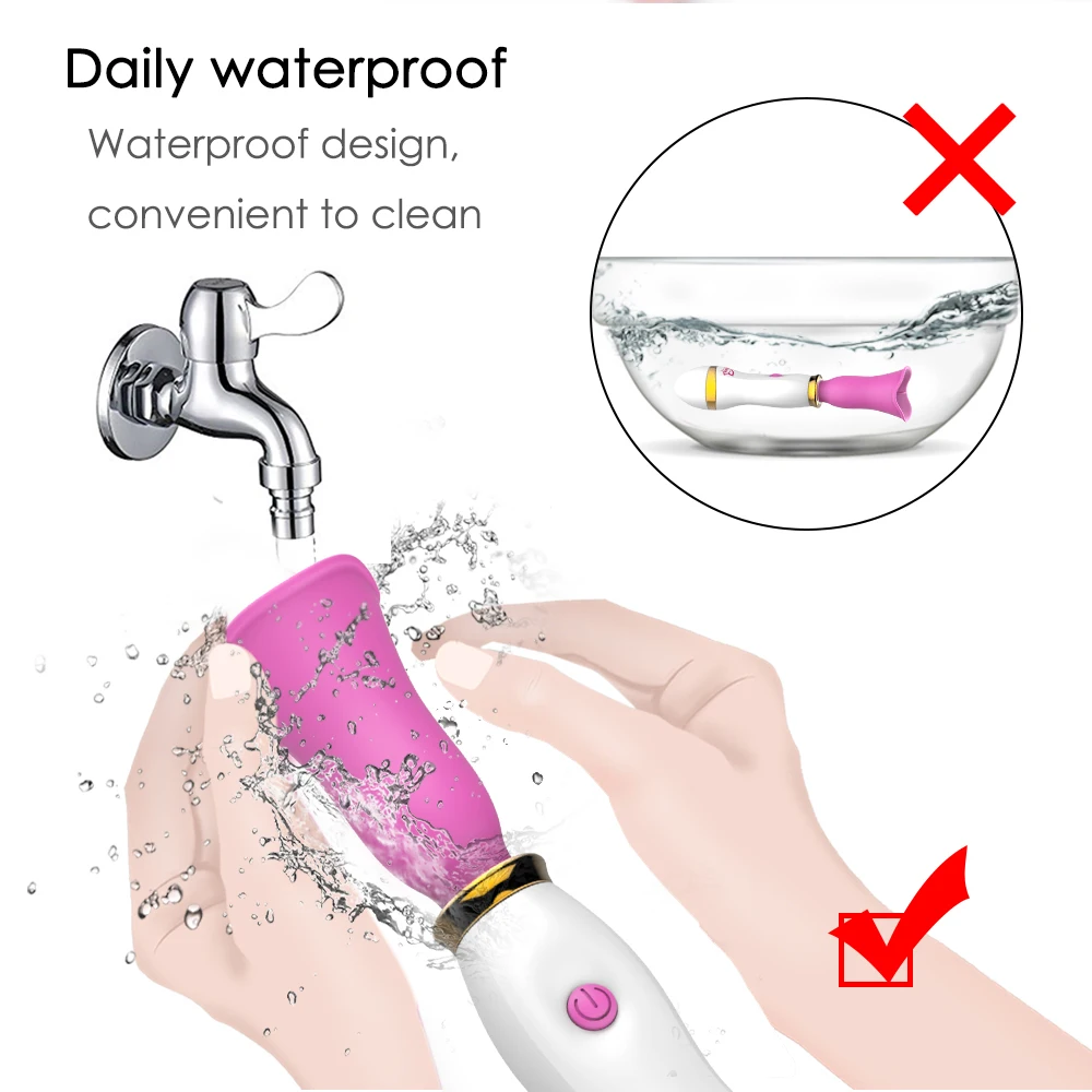 Vibrador de Pulsação com Língua Multivelocidade Recarregável - Imagem 6