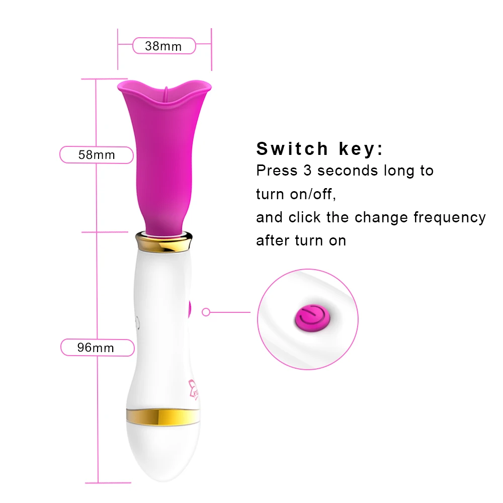 Vibrador de Pulsação com Língua Multivelocidade Recarregável - Imagem 8
