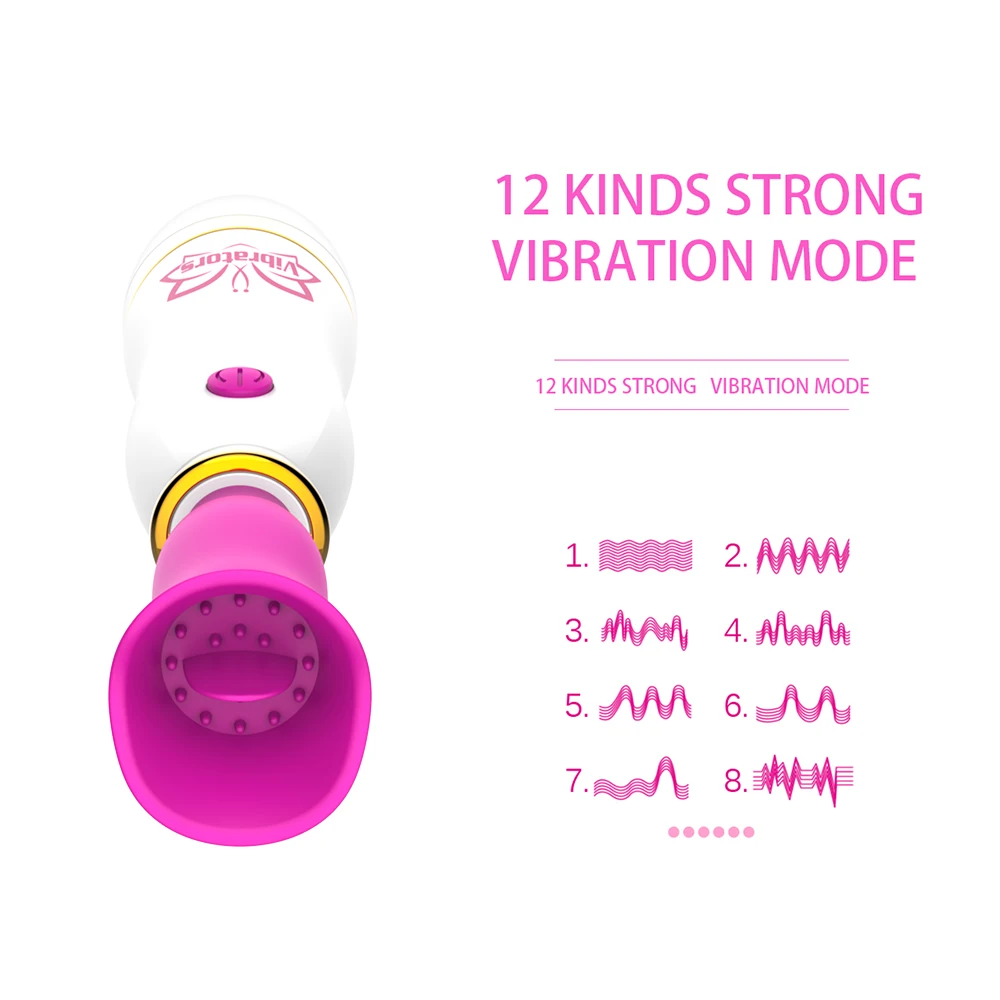 Vibrador de Pulsação com Língua Multivelocidade Recarregável - Imagem 9