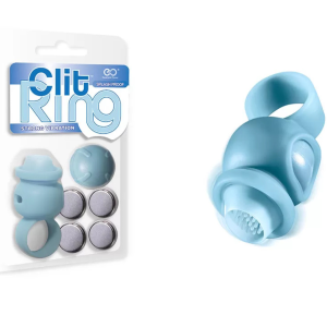 Anél Peniano vibratório Azul estimulador clitoriano em silicone - Clit Ring - Strong Vibration NANMA - Sex shop