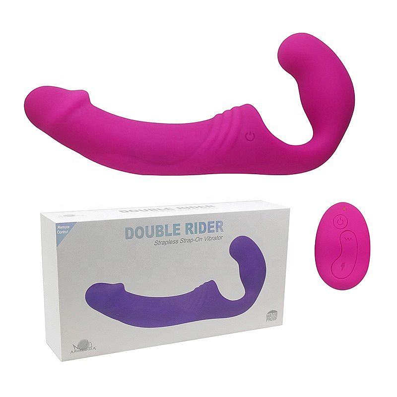 Penetrador Strapless Recarregável com Plug Vaginal e Controle Wireless - APHRODISIA DOUBLE RIDER - Sexshop