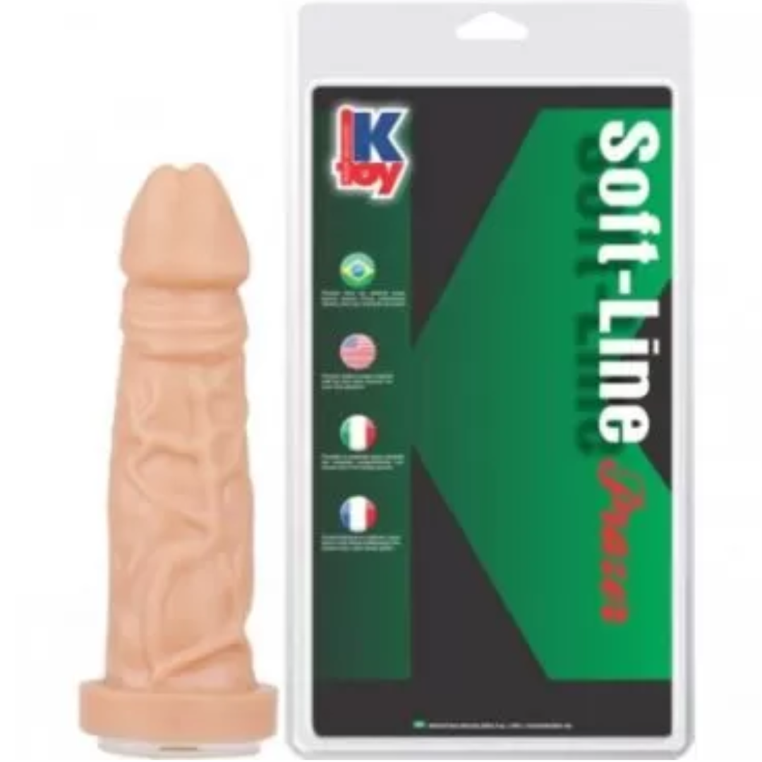 Pênis realistico e macio pele para cinta 17,5X4CM - Sexshop