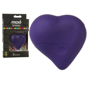 Vibrador e Massageador coração com 7 vibrações - BREEZY PURPLE MOOD - DOC JOHNSON - Sexshop