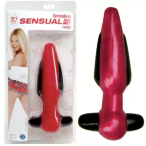 Plug anal com saliências e puxador - SENSUAL PLUG SENSAFIRM - TOPCO SALES