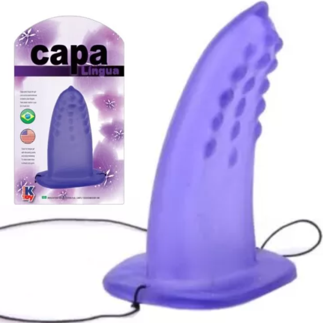 Capa para língua Lilás estimuladora de clítoris