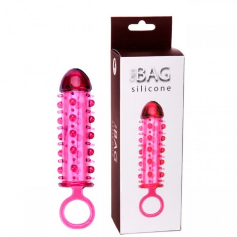 CAPA PENIANA BAG COM ANEL TESTICULAR - VINHO - Sexshop - Imagem 3