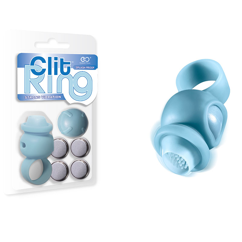 Anél Peniano vibratório Azul estimulador clitoriano em silicone - Clit Ring - Strong Vibration NANMA - Sex shop - Imagem 5