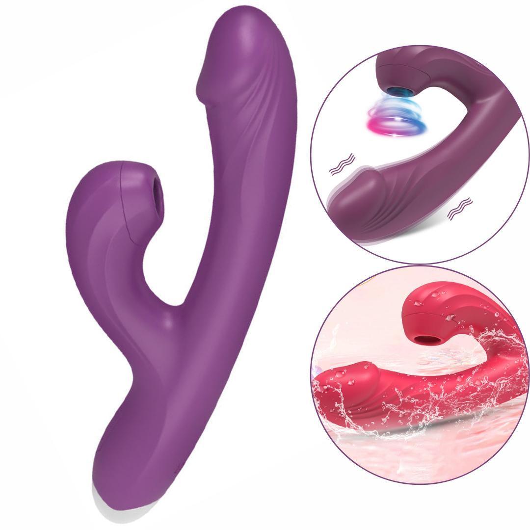 Vibrador Estimulador de Ponto G e Clitoris com Pulsação USB