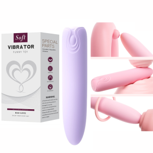 Mini Vibrador Aveludado Recarregável Ponto G 10 Velocidades