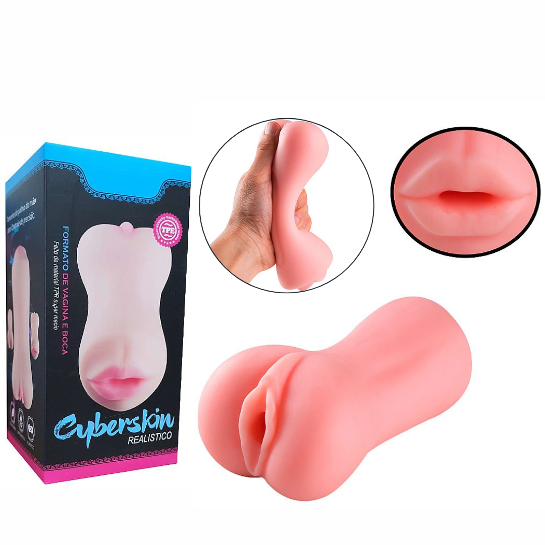 Boca e Vagina Masturbador Masculino Cyberskin Maig Sexshop