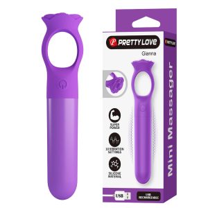 Mini Vibrador Capsula USB 10 Velocidades Gianna PRETTY LOVE