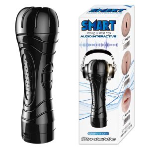 Masturbador Lanterna Formato de Vagina Multivelocidade + Voz