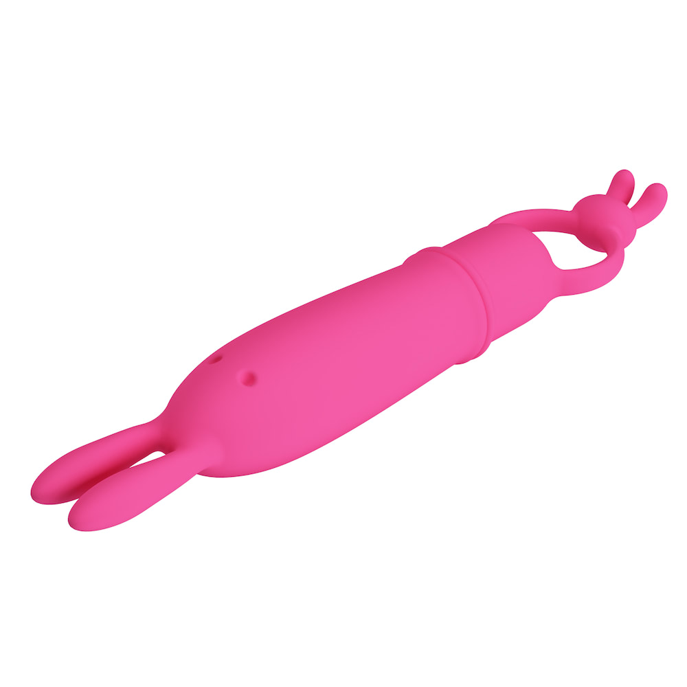 Mini vibrador Carinha de Coelho e Orelhas Delia PRETTY LOVE - Imagem 3