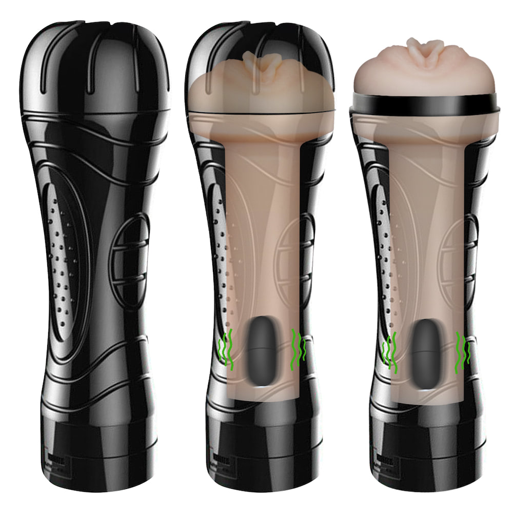 Masturbador Lanterna Formato de Vagina Multivelocidade + Voz - Imagem 3