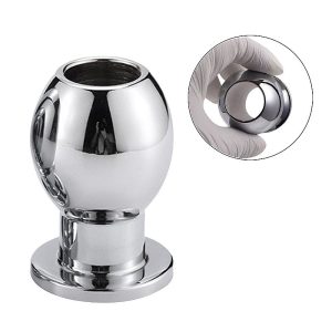 Plug Anal Vazado em Aço Inoxidável - 6x4cm