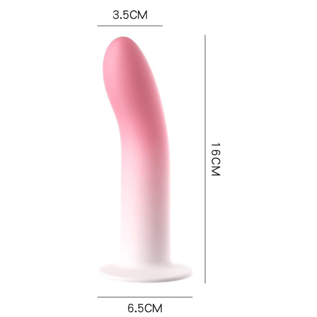 Penetrador Curvado Estimulador ponto G com Ventosa 16x6,5cm - Imagem 4