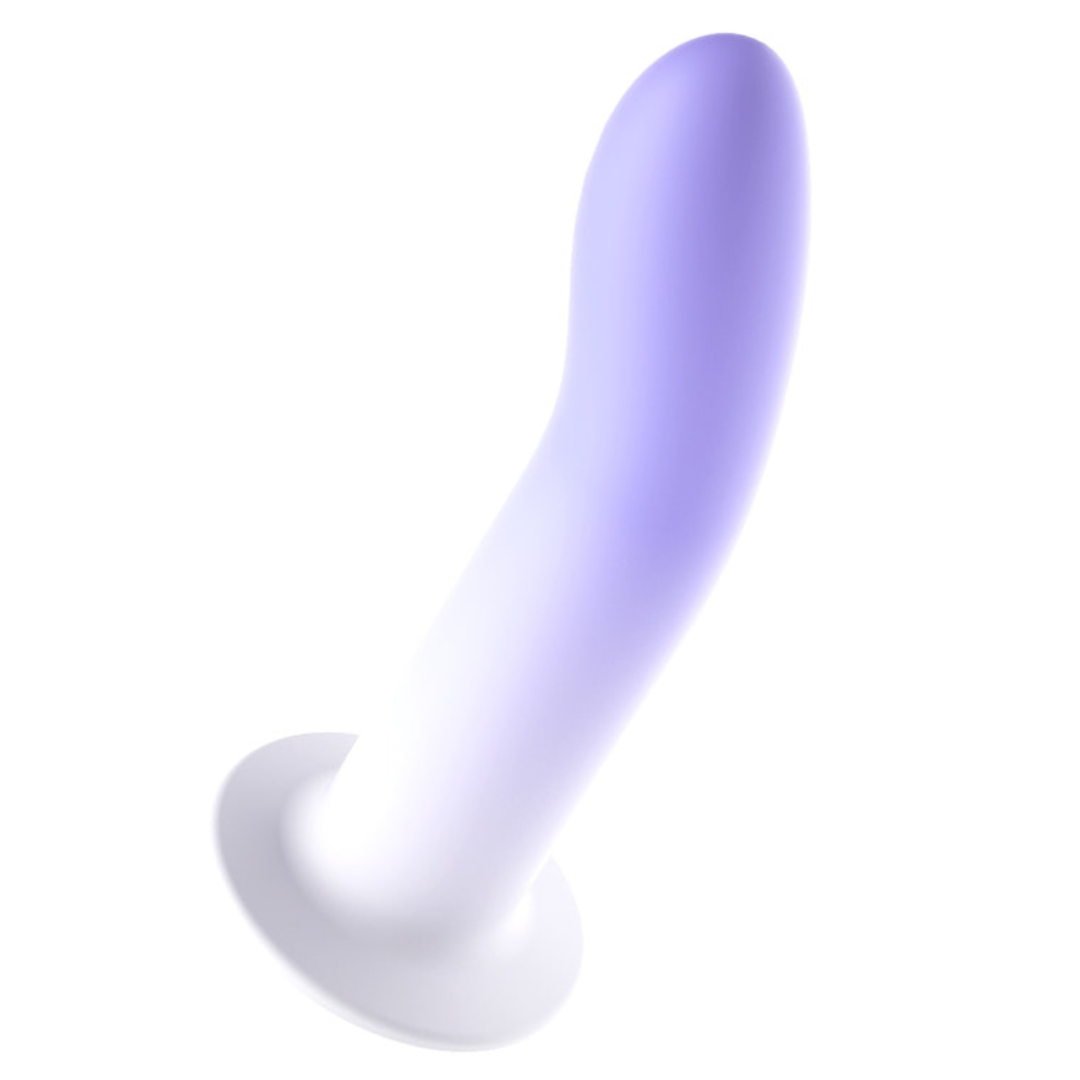 Dildo Penetrador Curvado Estimulador ponto G 16x6,5cm Roxo - Imagem 6