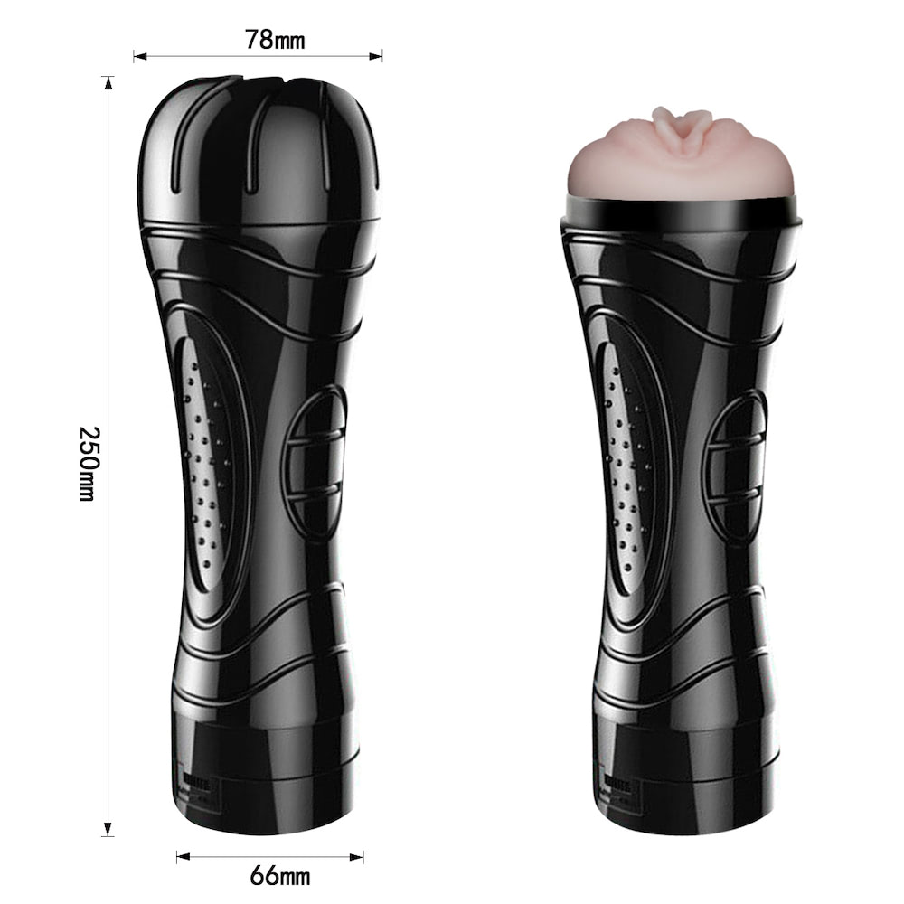 Masturbador Lanterna Formato de Vagina Multivelocidade + Voz - Imagem 7