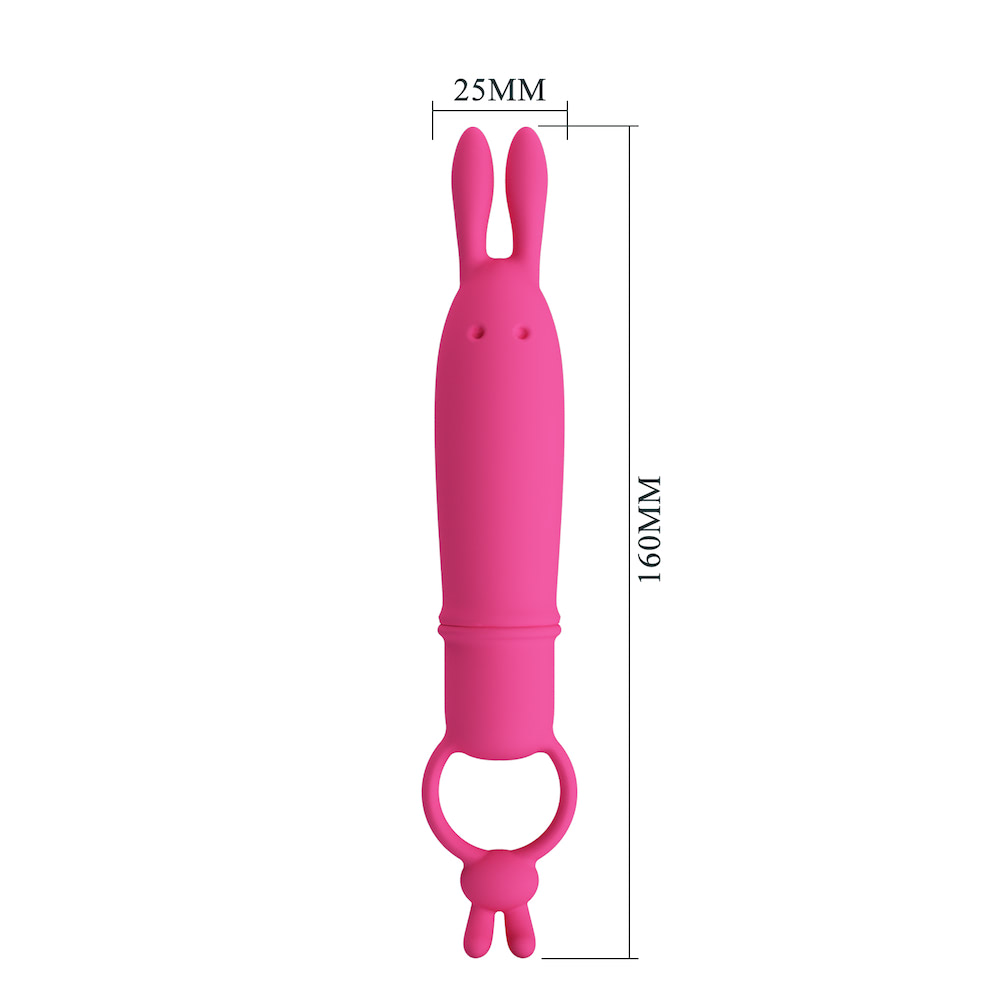 Mini vibrador Carinha de Coelho e Orelhas Delia PRETTY LOVE - Imagem 8