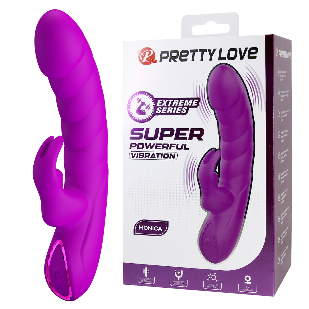 Mini Vibrador Rabbit Ponto G USB Multivelocidades - Monica