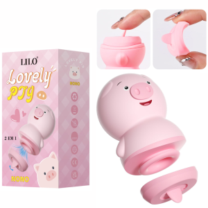 Estimulador Clitoriano Porquinho 2 em 1 - Lovely Pig - NONO