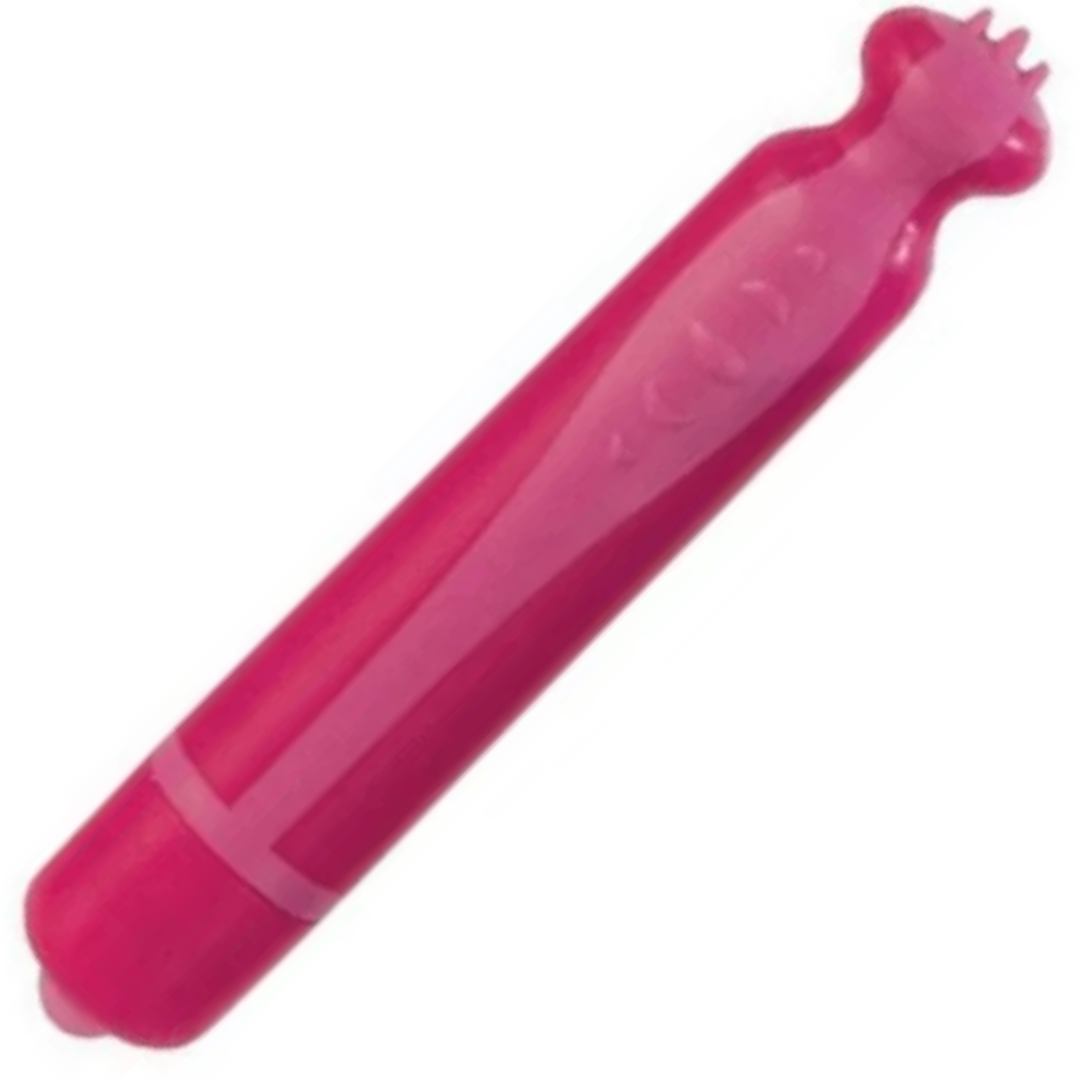 Mini Vibrador Rosa Com Saliências - Micro Touch Massager - Imagem 3