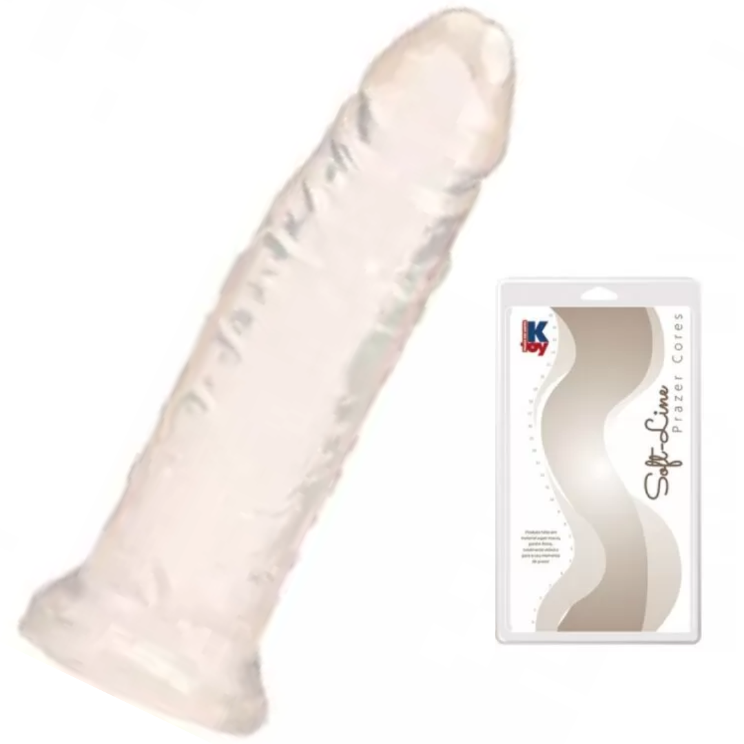 Pênis Realístico macio Transparente 13X3,3