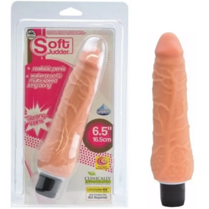 Pênis Realístico Com Saliências E Vibração Soft Judder