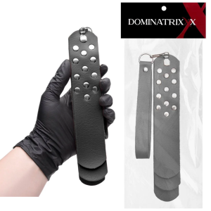 Palmatória Preta Sado Fetiche Rebite Metal Dominatrixxx