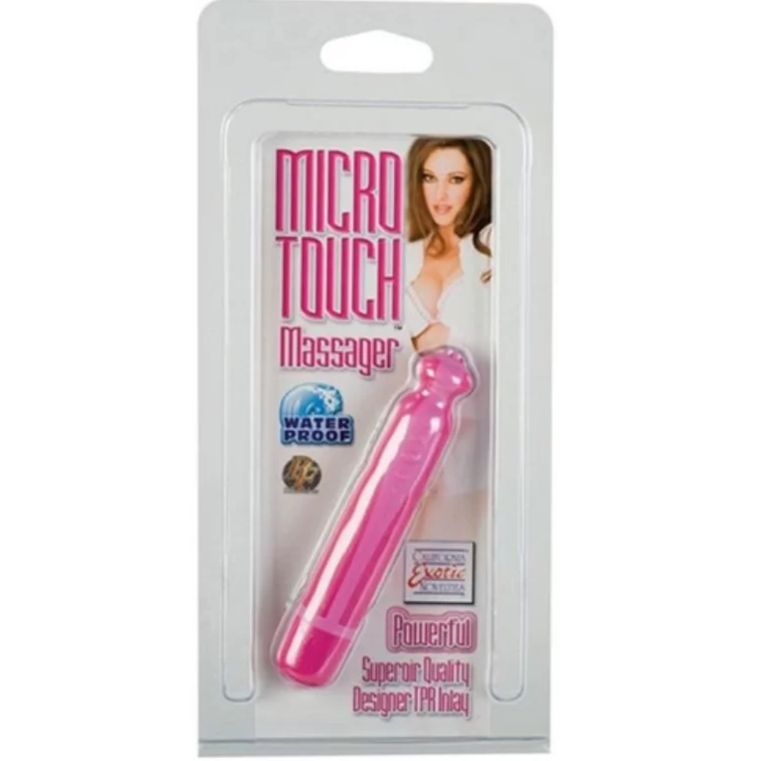 Mini Vibrador Rosa Com Saliências - Micro Touch Massager - Imagem 2