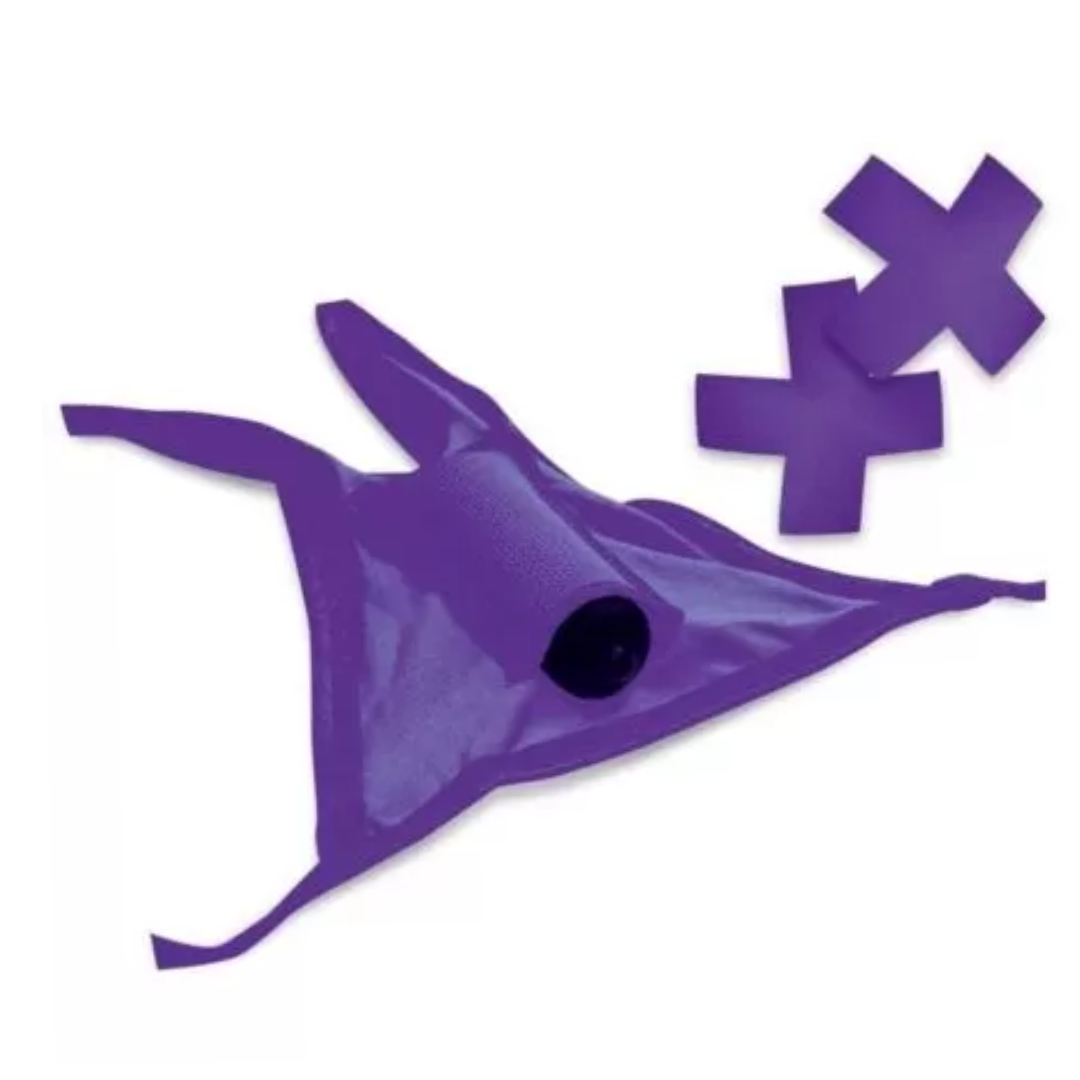 Calcinha Com Cápsula Vibratória Roxo - Neon Vibrating - Imagem 4