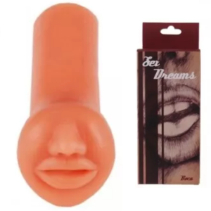 Delicioso masturbador masculino no formato de boca