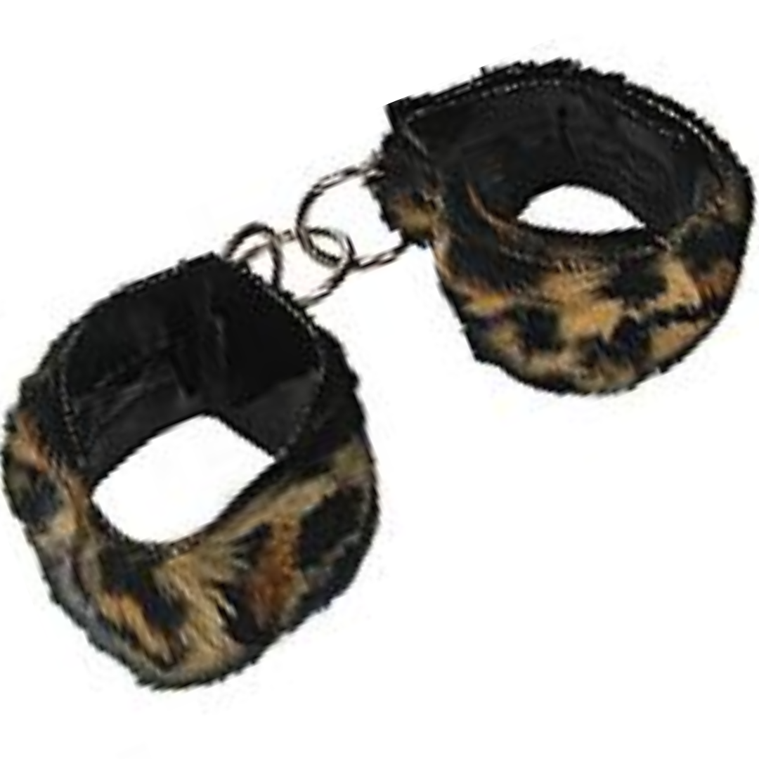 Algema de pélucia vinil fechadas com velcro Oncinha Sexshop - Imagem 3