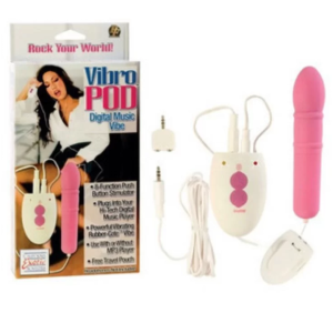 Vibrador Com Entrada Para Mp3 - Vibro Pod Digital Music