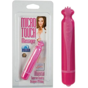 Mini Vibrador Rosa Com Saliências - Micro Touch Massager