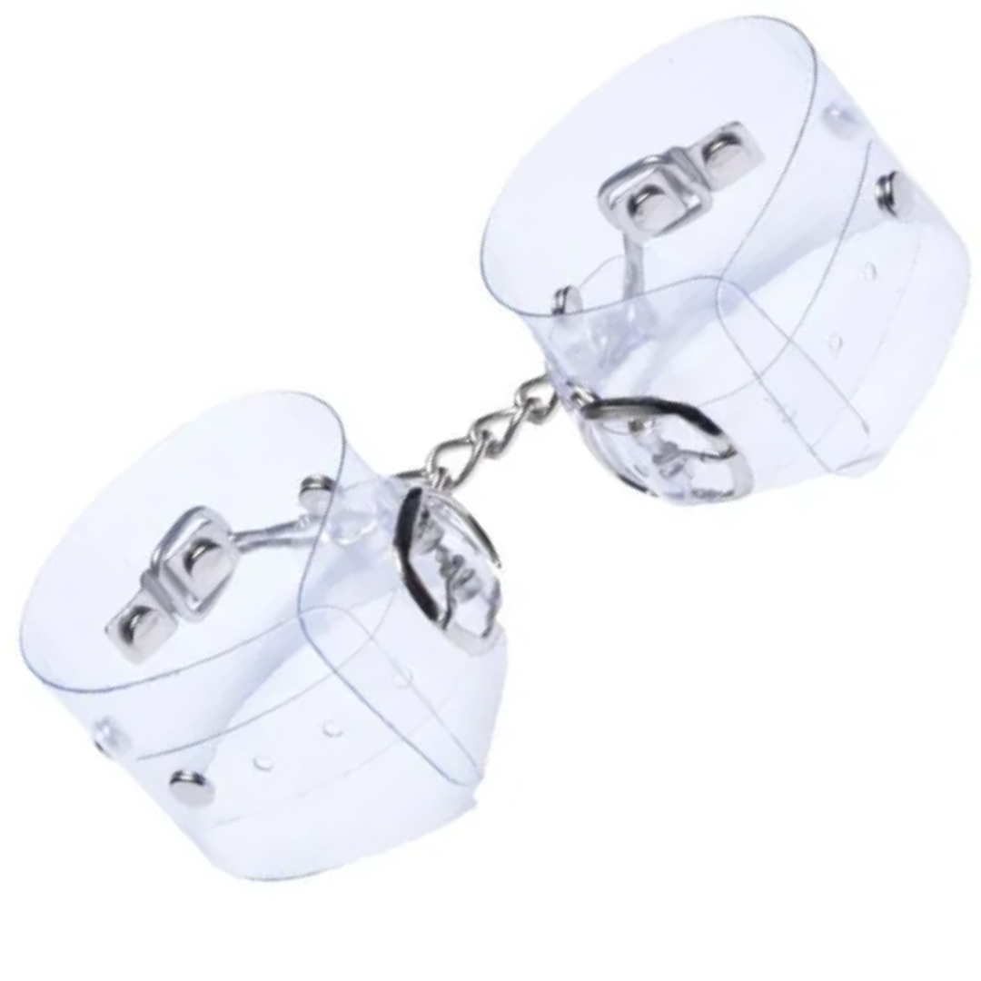 Algemas para penas ou braços em couro com tiras Translucida