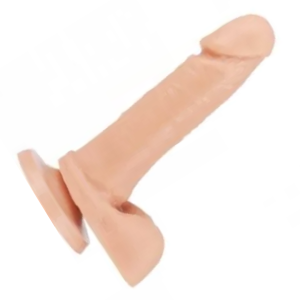 Dildo Pênis Realístico Consolo macio com Ventosa - 17,5X3,8cm