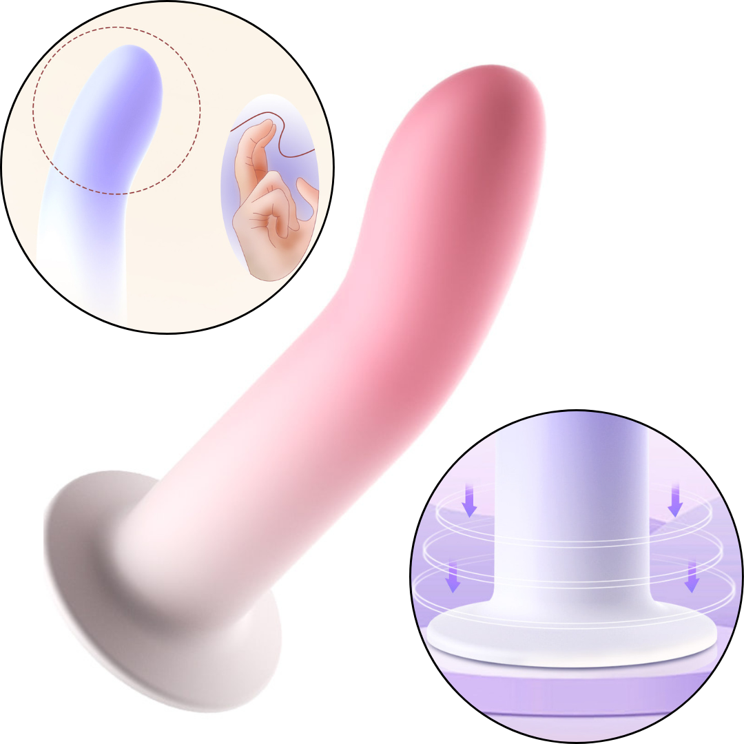 Dildo Penetrador Curvo Estimulador Ponto G Aveludado 13x5cm