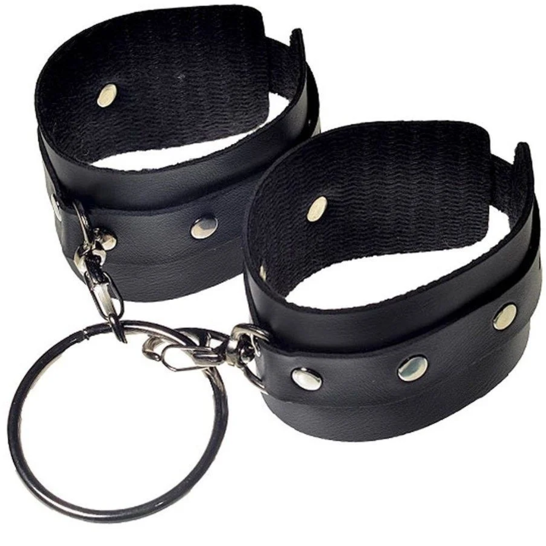 Algema com Argola Mosquete Metal e Tiras DOMINATRIXXX